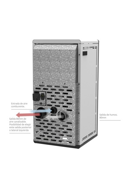 Estufa de pellets canalizable - Teide Air 13 kW