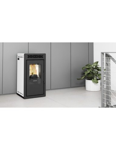 Estufa de pellets canalizable - Teide Air 9 kW