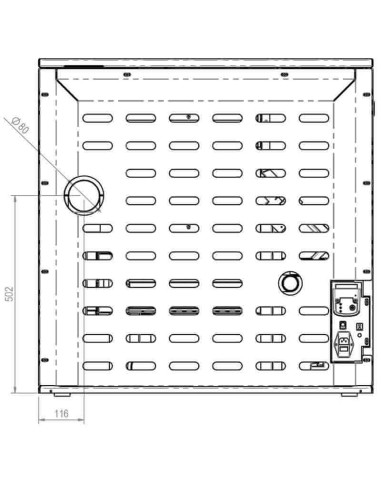 Mini estufa de pellets de pasillo - Pilo 9 kW