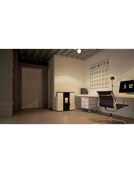 Mini estufa de pellets de pasillo - Pilo 9 kW