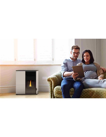 Mini estufa de pellets de pasillo Tracia 6kW