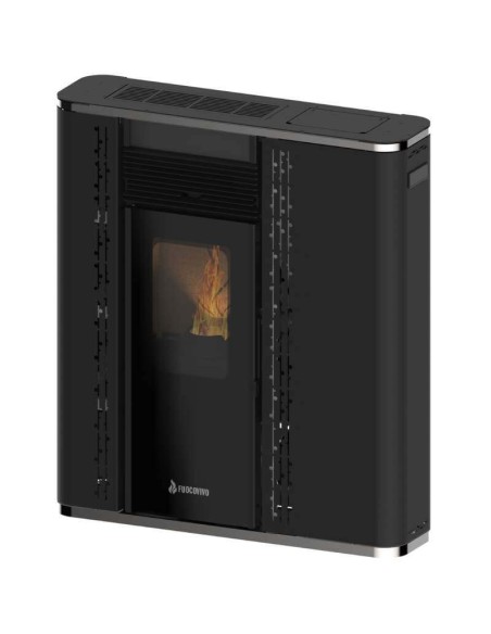 Estufa de pellets de pasillo Super-slim 21cm - Santorini 11kW