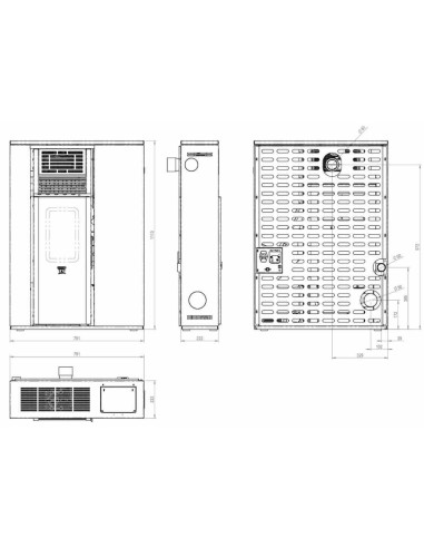 Slim pasillo canalizada HEBE 12kW
