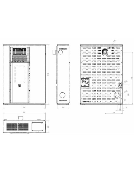 Slim pasillo canalizada HEBE 12kW