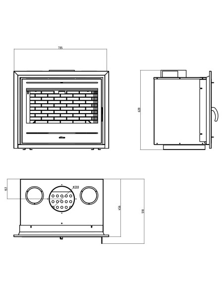 Cassete de leña Némesis 11kW
