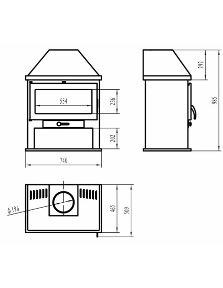 Estufa campana 12kw - Hera