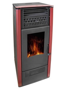 Cristal vitrocerámico estufa pellet Oslo 12kW 2