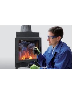 Cristal vitrocerámico estufa pellet Oslo 12kW