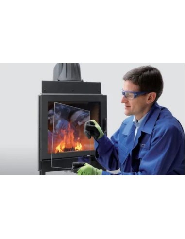 Cristal vitrocerámico estufa pellet Oslo 12kW