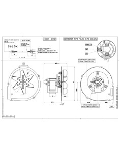Extractor humos estufa pellets Fuoco Vivo 2