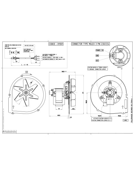 Extractor humos estufa pellets Fuoco Vivo