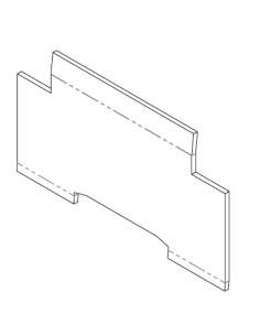 Deflector de humos - Estufa pellet Mesenia