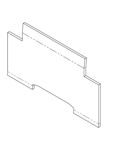 Deflector de humos - Estufa pellet Mesenia