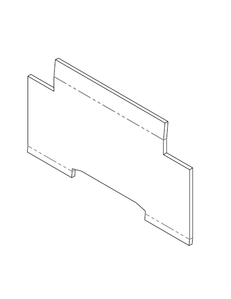 Deflector de humos - Estufa pellet Mesenia