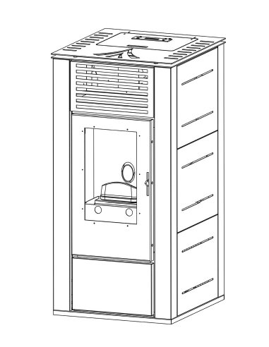 PLaca base para estufa pellet Mesenia 14kW