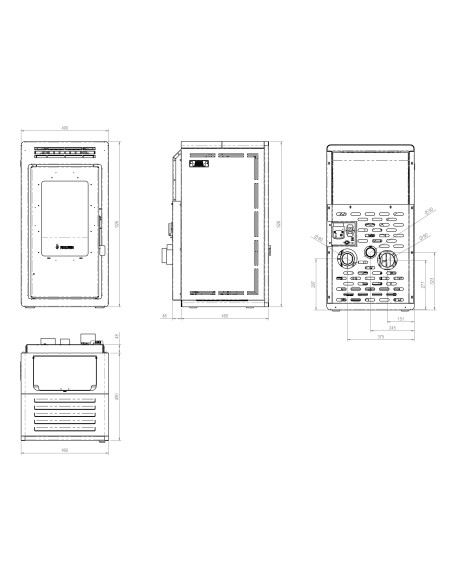 Esufa Pellets canalizada 11kw AFRODITA