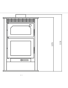 Horno de leña TALOS 14 Kw 2