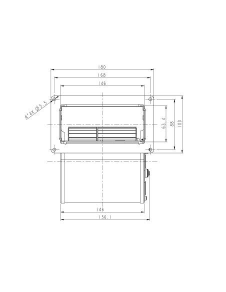 Turbina centrífuga µGT400 – aire canalizado pellet
