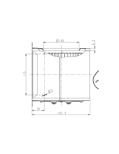 Turbina centrífuga µGT400 – aire canalizado pellet