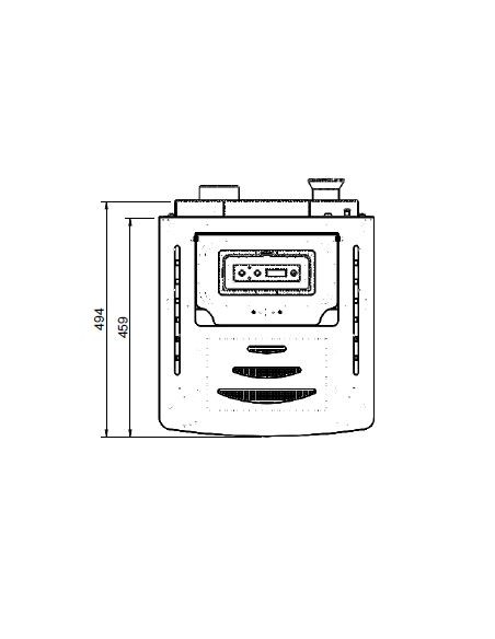 PLaca base para estufa pellet Bilbao 10kw