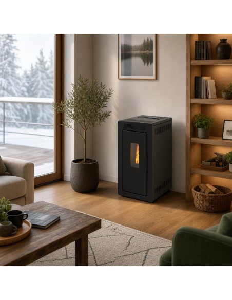 Estufa de pellets hidro - DALIA 14 Kw