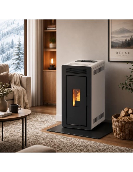 Estufa de pellets hidro - LOKI 24 kW
