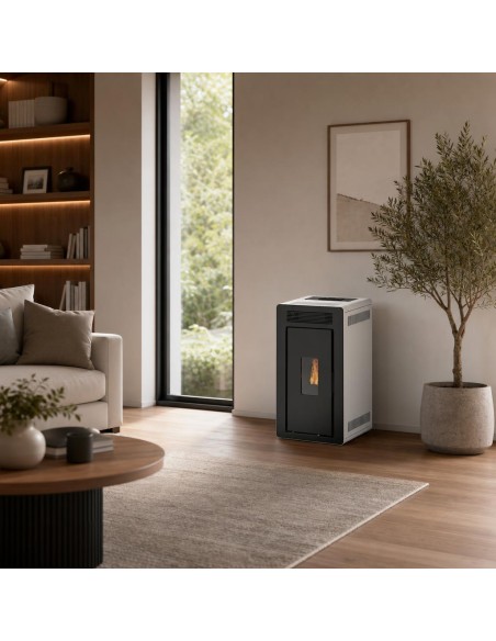 Estufa de pellets hidro - LOKI 24 kW