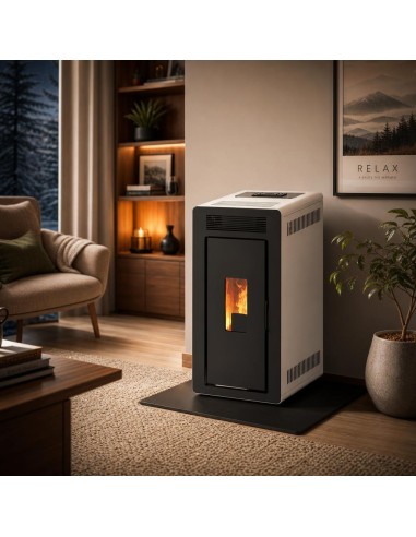 Estufa de pellets hidro - LOKI 24 kW