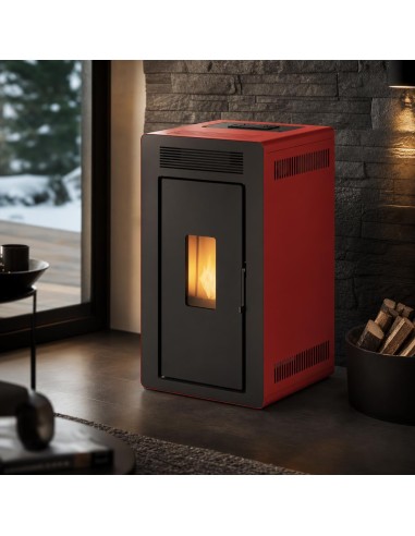 Estufa de pellets hidro - LOKI 24 kW