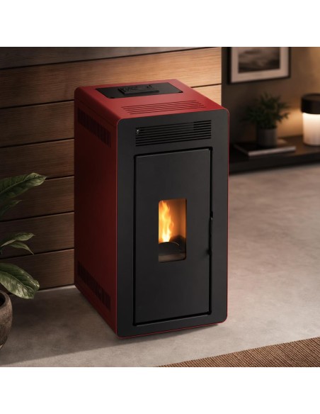 Estufa de pellets hidro - LOKI 24 kW