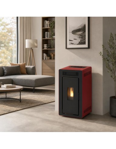 Estufa de pellets hidro - LOKI 24 kW