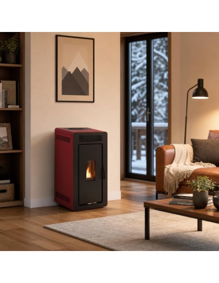 Estufa de pellets hidro - LOKI 24 kW