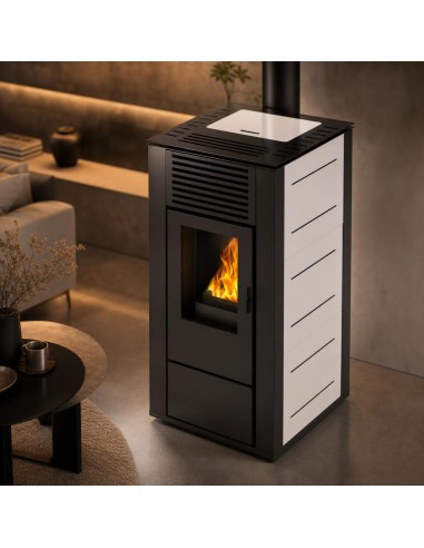 Estufa de Pellets canalizable HERMOD 14kw