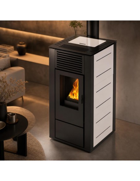 Estufa de Pellets canalizable HERMOD 14kw