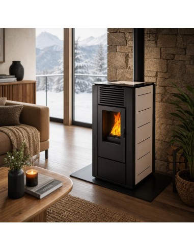 Estufa de Pellets canalizable HERMOD 14kw