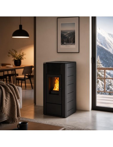 Estufa de Pellets canalizable HERMOD 14kw