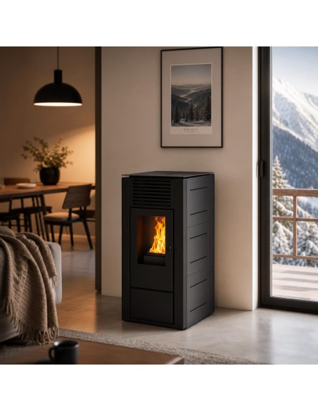 Estufa de Pellets canalizable HERMOD 14kw