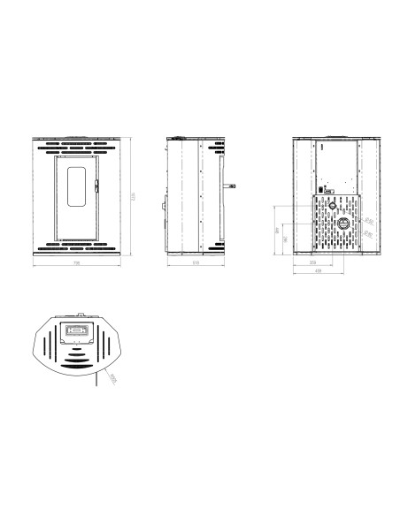 Estufa de pellet de Rincón Hilda 9kw