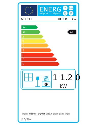 Estufa de pellets ULLER 11kw
