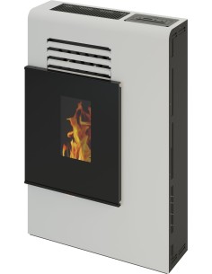 Estufa de pellets de pasillo Super-slim 21cm MOSCU 11kw