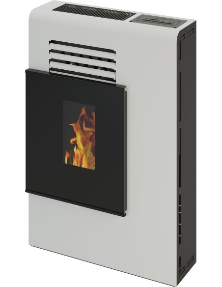 Estufa de pellets de pasillo Super-slim 21cm MOSCU 11kw