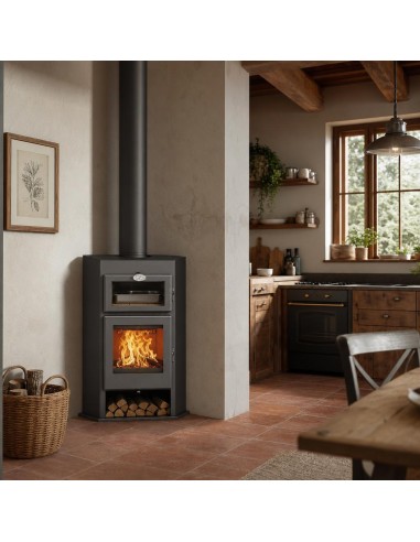 Horno de leña esquinero - GÖNDUL 11 Kw