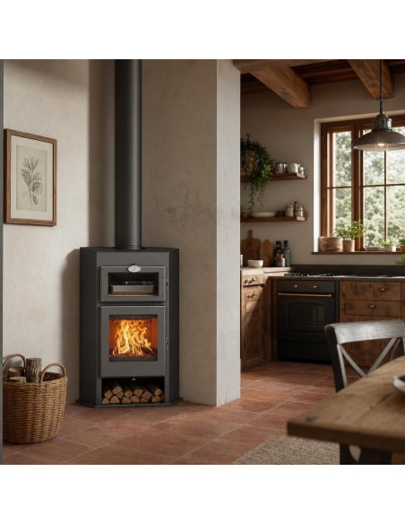 Horno de leña esquinero - GÖNDUL 11 Kw