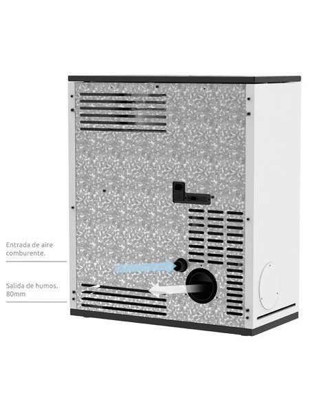 Mini estufa de pellets de pasillo Tracia 6kW