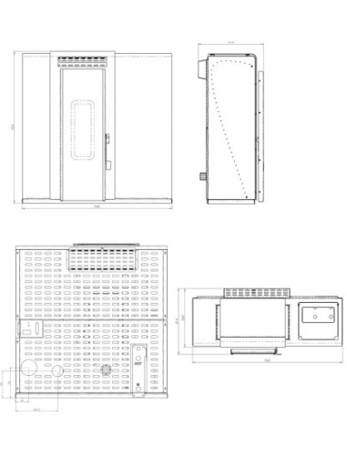 Estufas de pellets hidro de pasillo - Medusa 20 kW