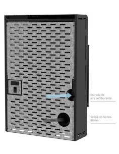 Estufa de pellets de pasillo Super-slim 21cm Moscú 11kw 2