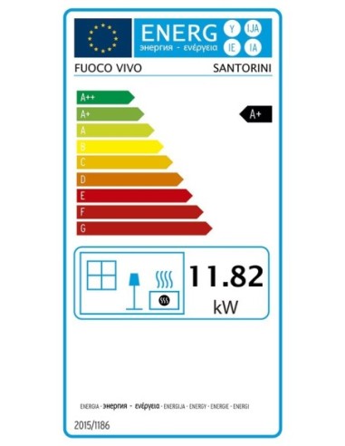 Estufa de pellets de pasillo Super-slim 21cm -...