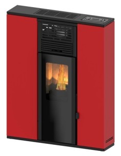 Estufa de pellets canalizada de pasillo Andos Super-slim...