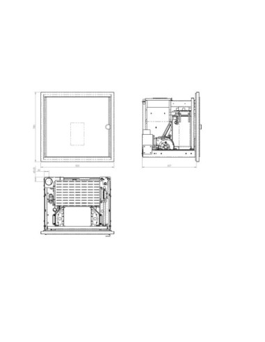 Estufa de pellets insertable hidro Melisa 12kW